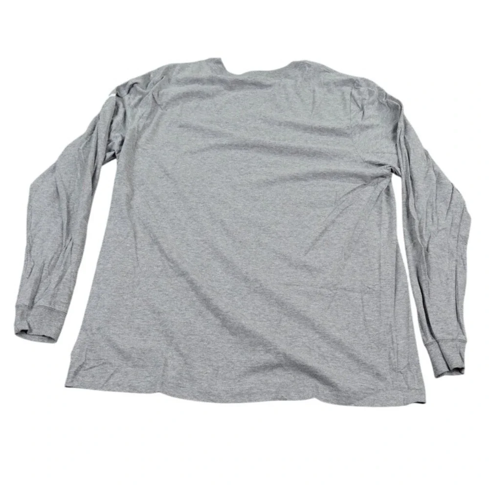 Nike Patriots Long Sleeve Shirt Mens XL Gray AFC Champions Super Bowl 50 Logo